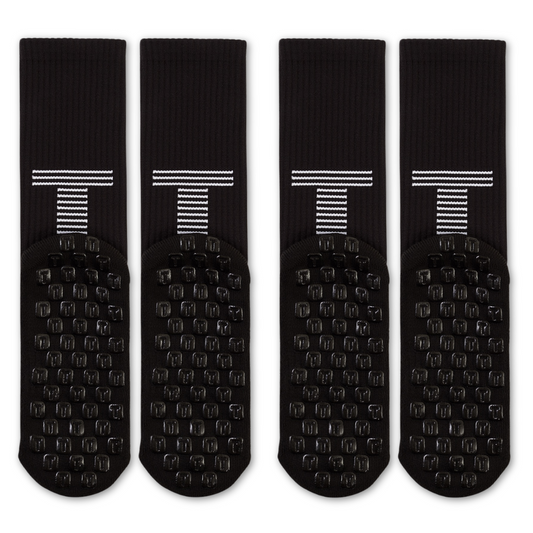 TRED® Kids Grip Socks - 2 Pack (Black)