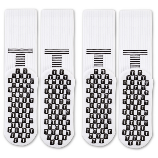 TRED® Kids Grip Socks - 2 Pack (White)