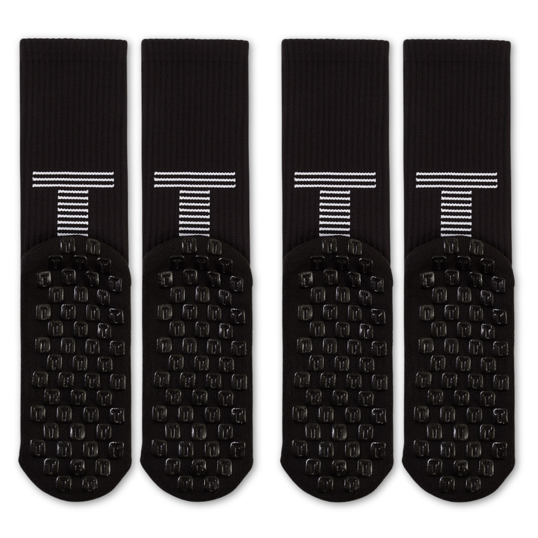 TRED® Kids Grip Socks - 2 Pack (Black)