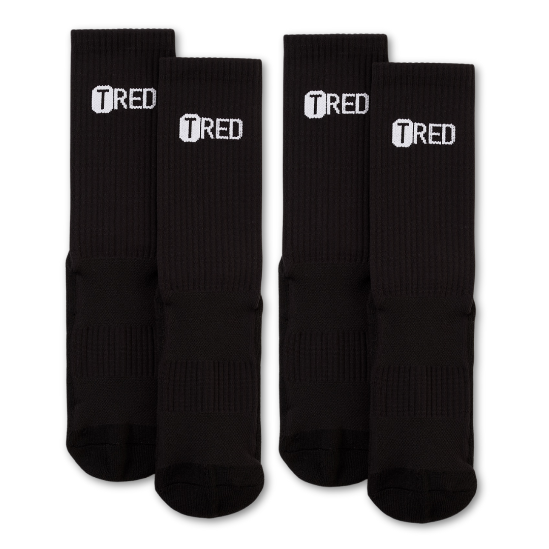 TRED® Kids Grip Socks - 2 Pack (Black)