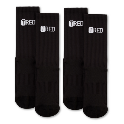 TRED® Kids Grip Socks - 2 Pack (Black)