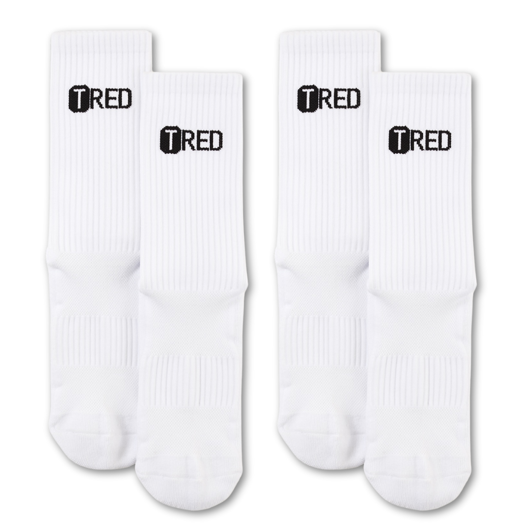 TRED® Kids Grip Socks - 2 Pack (White)