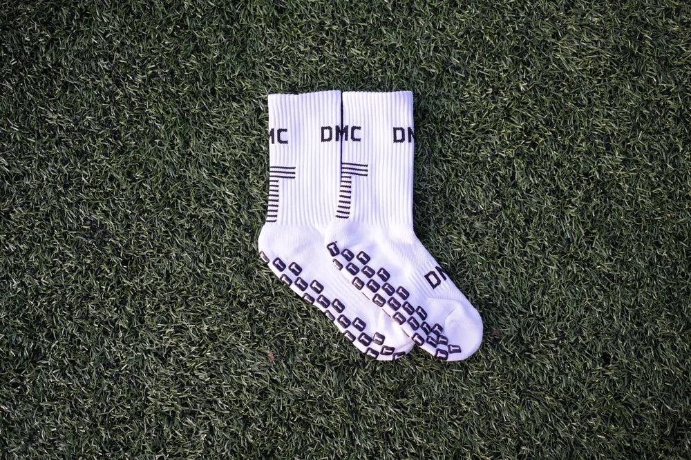 Custom DMC club grip socks made by TRED